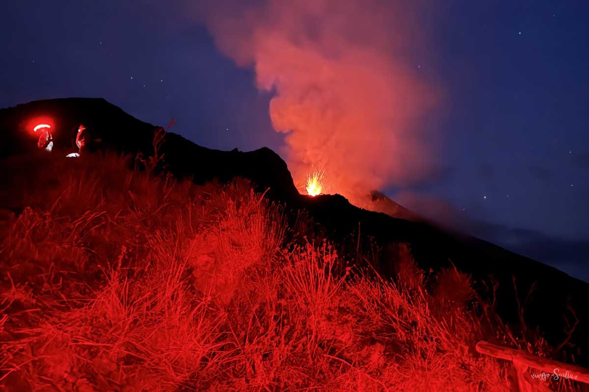 Escursione sul vulcano Stromboli - Esplosioni