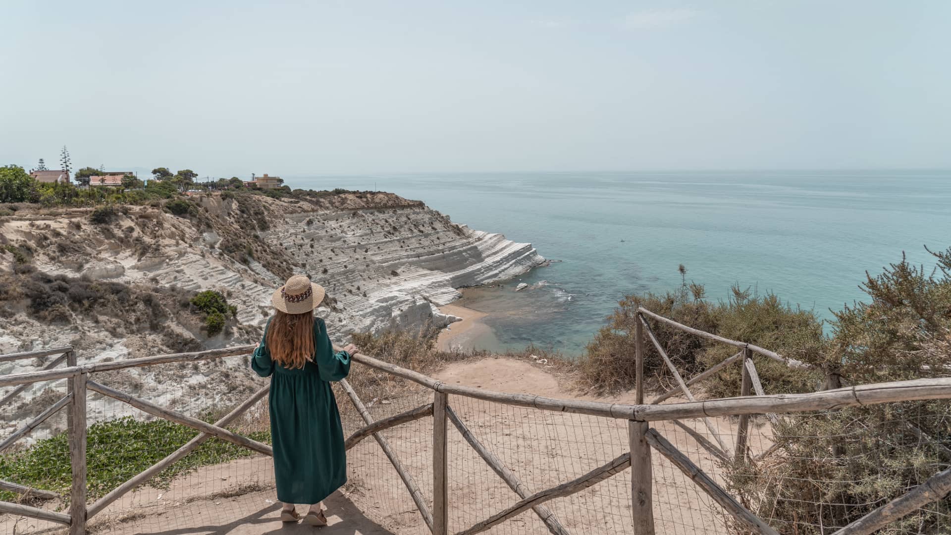 Il belvedere che si affaccia sulla Scala dei Turchi